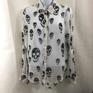 Evanuel Scull print Shirt Sz S